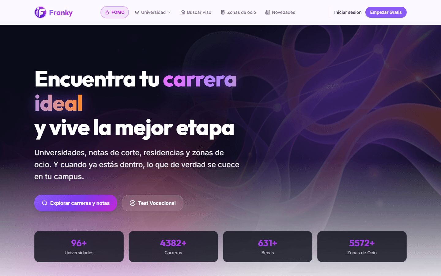 Franky · Edtech · marketplace universitario